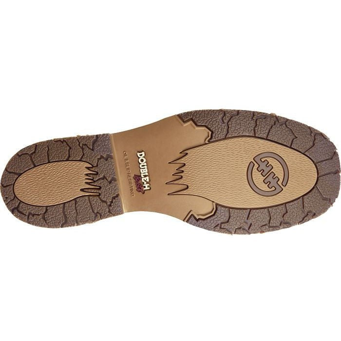 Double H Men's Bertram 11" Steel Toe Slip Resistant Work Boot -Brown- DH4560 - Overlook Boots