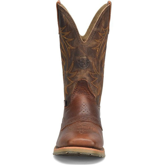 Double H Men's Feller 11" Square Toe Western Work Boot -Brown- DH4653  - Overlook Boots