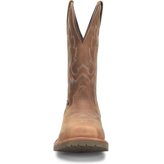 Double H Men's Roper 12" Wide Square Toe Composite Toe Western Work Boot -Brown- DH6141 - Overlook Boots