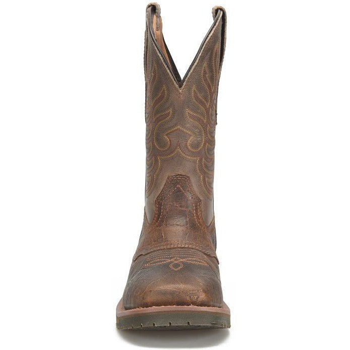 Double H Men's Highland 11" Wide Steel Toe Roper Work Boot -Brown- DH6144 - Overlook Boots