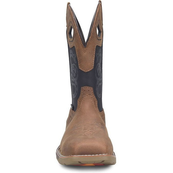 Double H Men's Phantom Rider Serpentine 11" Composite Waterproof Western Work Boot -Black- PH5007 - Overlook Boots