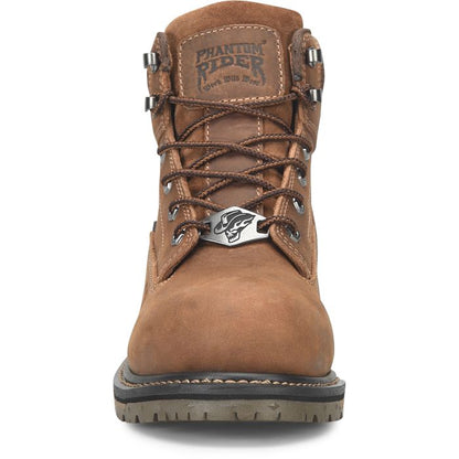 Phantom Rider Men's Piston 6" Comp Toe Waterproof Lacer Work Boot - Brown - PH5017 - Overlook Boots