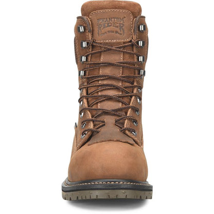 Phantom Rider Men's Piston 8" Comp Toe Waterproof Lace Up Work Boot - Brown - PH5018 - Overlook Boots