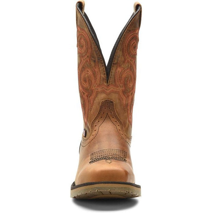 Double H Men's Bertram 11" Steel Toe Slip Resistant Work Boot -Brown- DH4560 - Overlook Boots