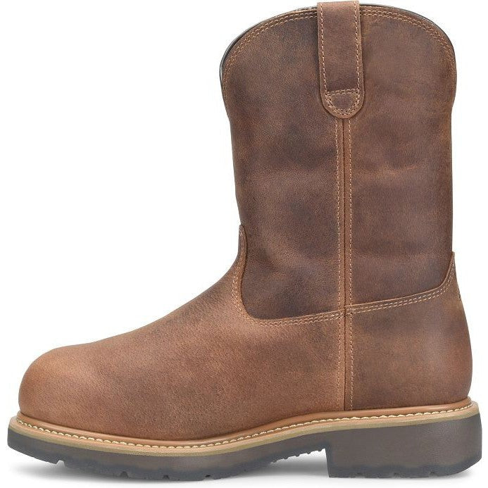 Double H Men's Boss 10" Alloy Toe Waterproof Wellington Work Boot -Brown- DH4156 - Overlook Boots