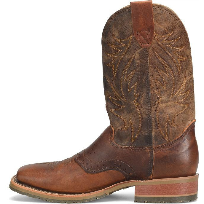 Double H Men's Feller 11" Square Toe Western Work Boot -Brown- DH4653  - Overlook Boots