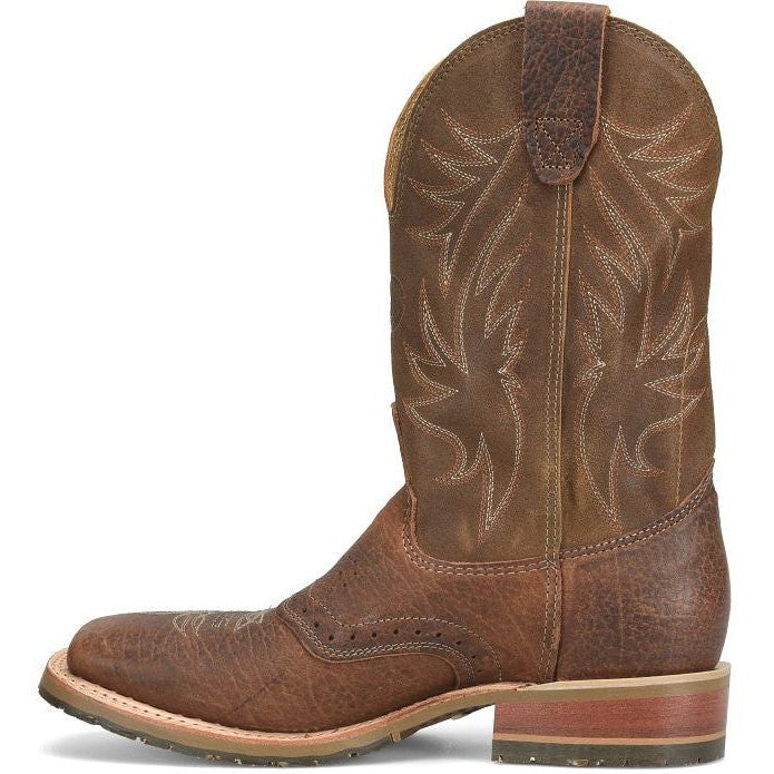 Double H Men's Dalton 11" Square Toe Western Classic Boot -Brown- DH4655  - Overlook Boots