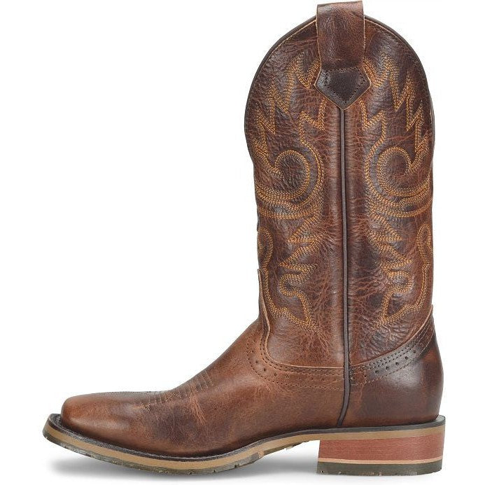 Double H Men's Brantley 12" Square Toe Roper Western Style Boot -Brown- DH4662  - Overlook Boots