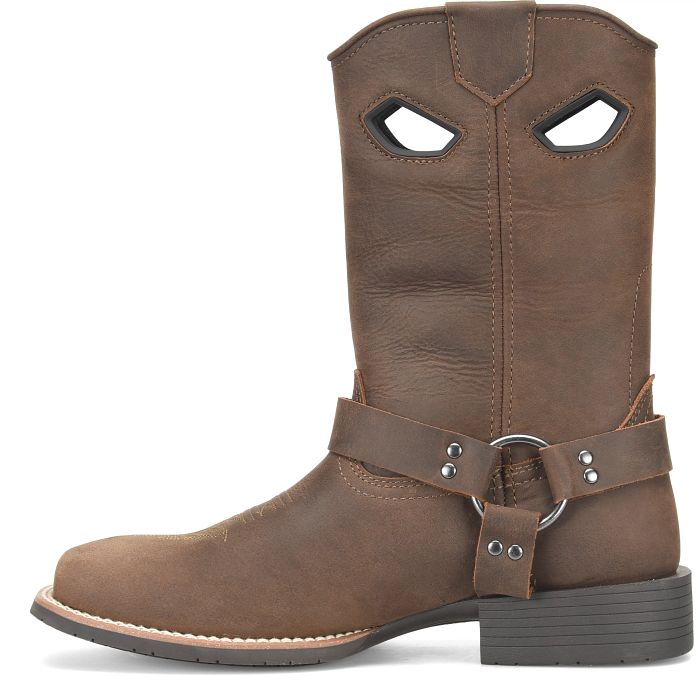 Phantom Rider Men's Kelliher Harness 11" Square Toe Work Boot - Brown - PH5022 - Overlook Boots