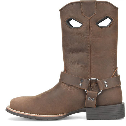 Phantom Rider Men's Kelliher Harness 11" Square Toe Work Boot - Brown - PH5022 - Overlook Boots