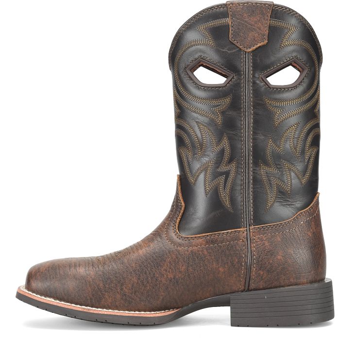 Phantom Rider Men's Lazario 11" Square Toe Western Work Boot - Black - PH5025 - Overlook Boots