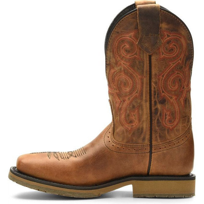 Double H Men's Bertram 11" Steel Toe Slip Resistant Work Boot -Brown- DH4560 - Overlook Boots