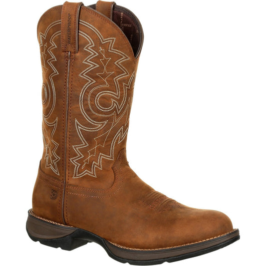 Durango Men's Rebel 12" Round Toe Waterproof Western Boot - Brown - DDB0163 7 / Medium / Brown - Overlook Boots