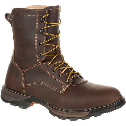 Durango Men's Maverick XP Lacer 8" Round Toe Waterproof Work Boot - DDB0174 8 / Medium / Brown - Overlook Boots
