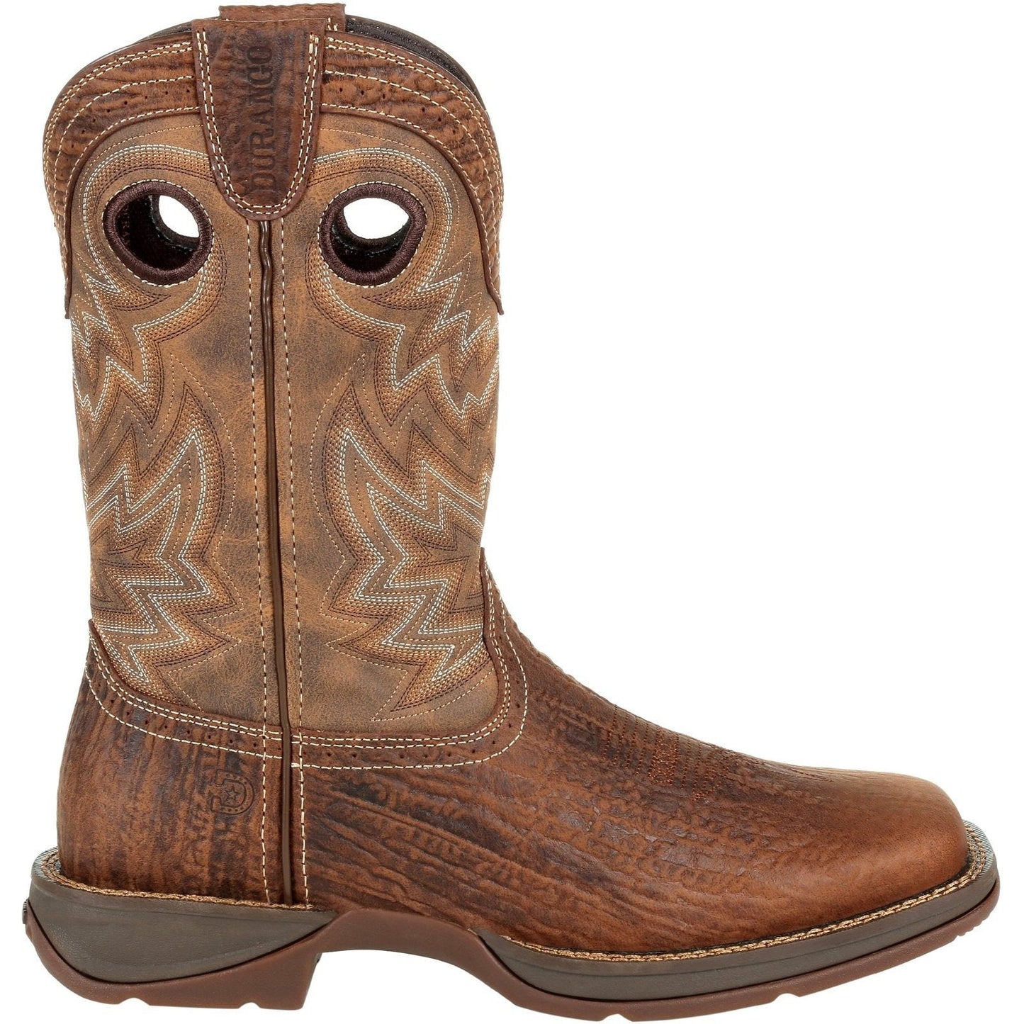Durango Men's Rebel 11" Square Toe Western Boot- Trail Brown - DDB0271  - Overlook Boots