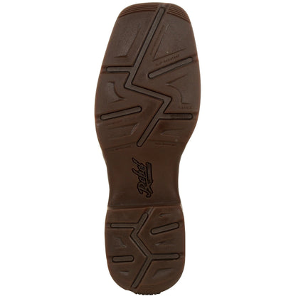 Durango Men's Rebel Distressed Flag Embroidery 12" Square Toe Western Boot -DDB0314 - Overlook Boots