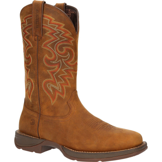 Durango Men's Rebel 12" Square Toe Waterproof Western Boot - Russet - DDB0361 7 / Medium / Brown - Overlook Boots
