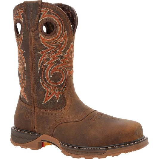 Durango Men's Maverick XP 11" Composite Toe Waterproof Western Work Boot - DDB0365 7 / Medium / Brown - Overlook Boots