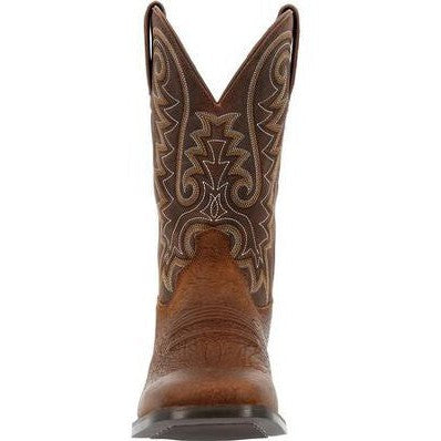 Durango Men's Westward 11" Soft Toe Pull-On Western Classic Boot- Brown- DDB0379  - Overlook Boots