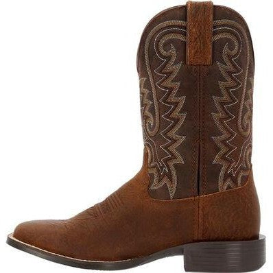 Durango Men's Westward 11" Soft Toe Pull-On Western Classic Boot- Brown- DDB0379  - Overlook Boots