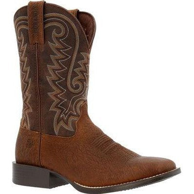 Durango Men's Westward 11" Soft Toe Pull-On Western Classic Boot- Brown- DDB0379  - Overlook Boots