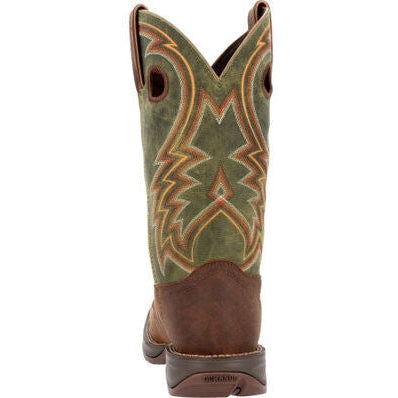 Durango Men's Rebel  12" Square Toe Western Work Boot -Green- DDB0390  - Overlook Boots