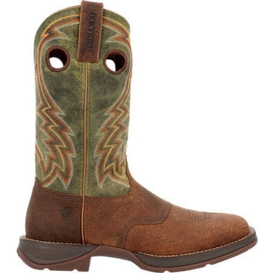 Durango Men's Rebel  12" Square Toe Western Work Boot -Green- DDB0390 13 / Wide / Green - Overlook Boots