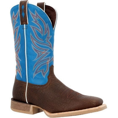 Durango Men's Rebel Pro 12" Steel Toe Western Work Boot -Brown And Blue- DDB0421 - Overlook Boots