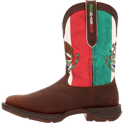 Durango Men's Rebel By Mexico Flag 11" Steel Toe Western Boot -Brown- DDB0431 - Overlook Boots