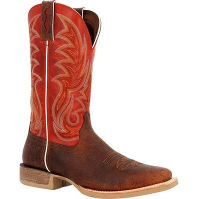 Durango Men's Rebel Pro 12" Soft Toe Western Classic Boot- Crunch/Red- DDB0476  - Overlook Boots