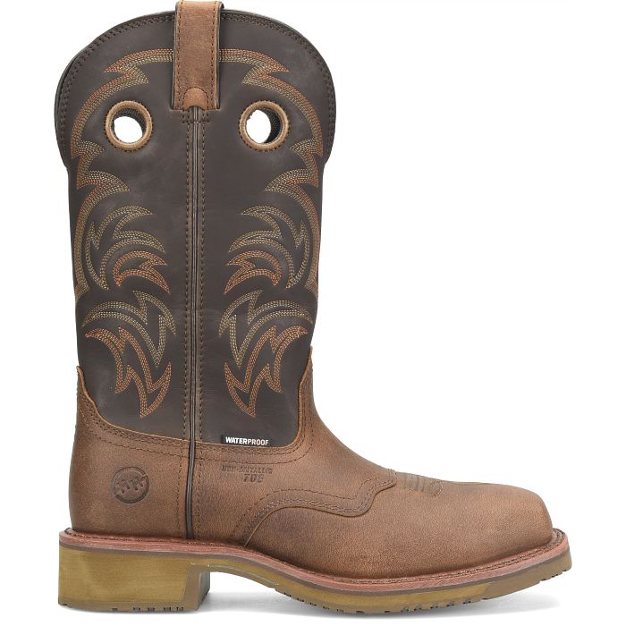 Double H Men's Farson 13" Composite Toe Western Work Boot -Brown- DH4154  - Overlook Boots
