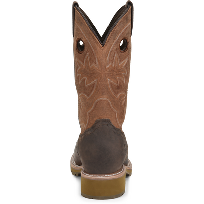 Double H Men's Abner 12" Square Toe Waterproof Western Work Boot - Brown - DH4353 - Overlook Boots