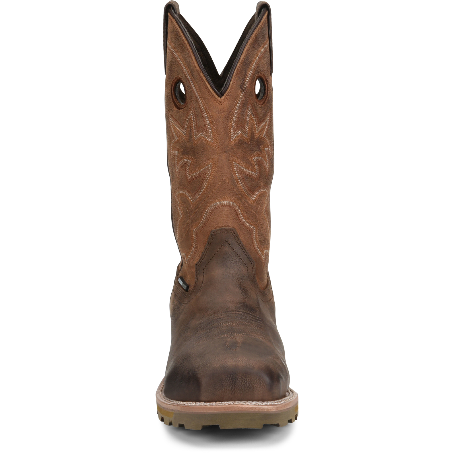 Double H Men's Abner 12" Square Toe Waterproof Western Work Boot - Brown - DH4353 - Overlook Boots