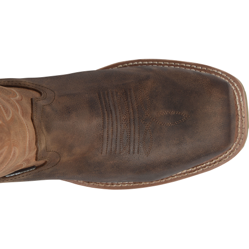 Double H Men's Abner 12" Square Toe Waterproof Western Work Boot - Brown - DH4353 - Overlook Boots