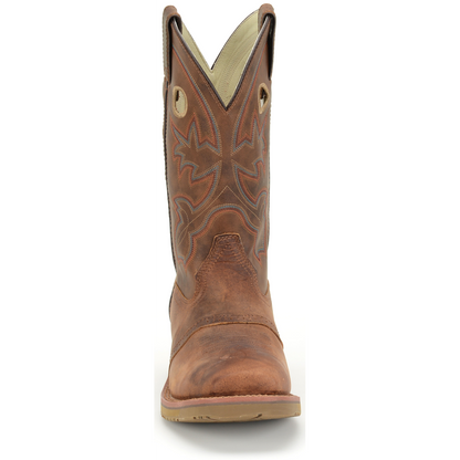 Double H Men's Antonio 13" Square Toe Western Work Boot- Brown- DH5134  - Overlook Boots