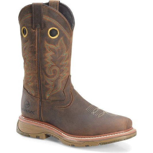 Double H Men's Elijah 12" Composite Toe Western Work Boot - Brown - DH5241 7.5 / Medium / Light Brown - Overlook Boots