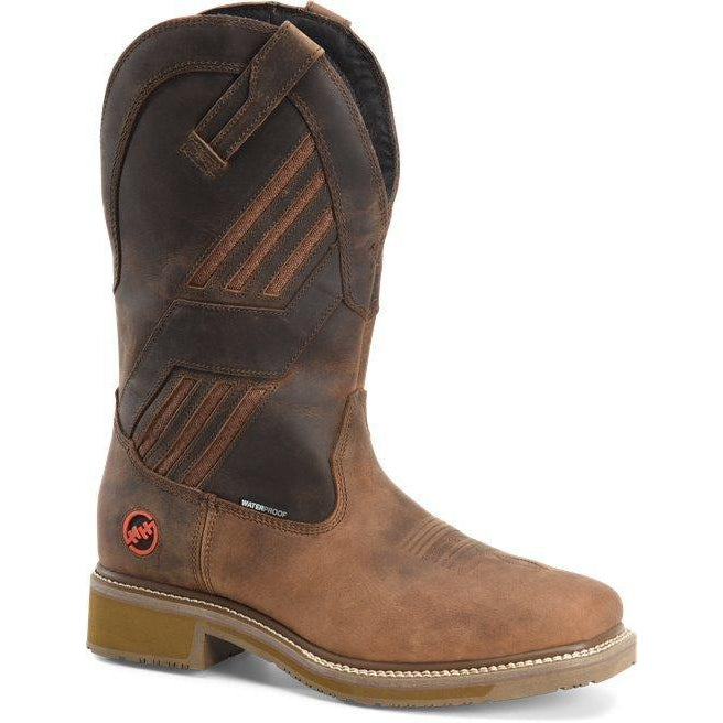 Double H Men's Equalizer 13" Composite Toe Waterproof Western Work Boot - DH5354 7.5 / Medium / Medium Brown - Overlook Boots