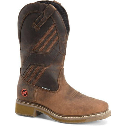 Double H Men's Equalizer 13" Composite Toe Waterproof Western Work Boot - DH5354 7.5 / Medium / Medium Brown - Overlook Boots