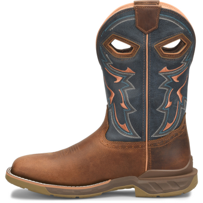 Double H Men's Troy 11" Square Toe Waterproof Western Work Boot Brown- DH5357 - Overlook Boots