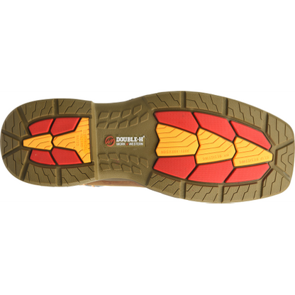 Double H Men's Troy 11" Square Toe Waterproof Western Work Boot Brown- DH5357 - Overlook Boots