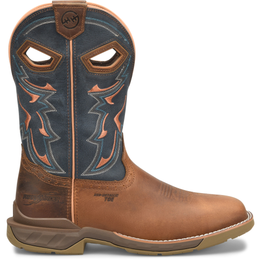 Double H Men's Troy 11" Square Toe Waterproof Western Work Boot Brown- DH5357 - Overlook Boots