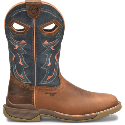 Double H Men's Troy 11" Square Toe Waterproof Western Work Boot Brown- DH5357 - Overlook Boots