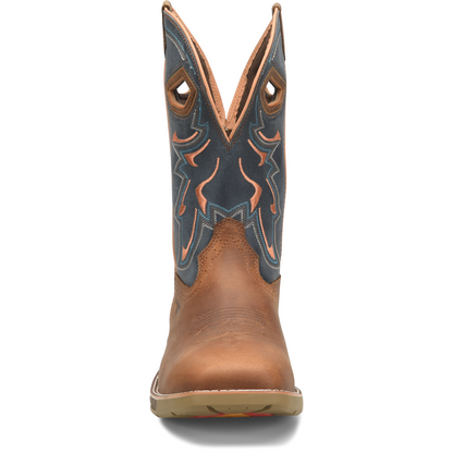 Double H Men's Troy 11" Square Toe Waterproof Western Work Boot Brown- DH5357 - Overlook Boots