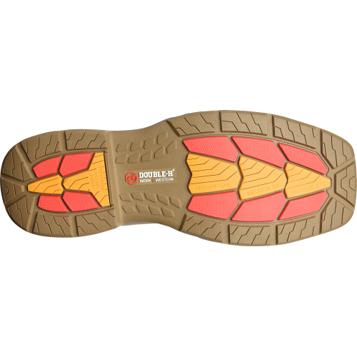 Double H Men's Alridge 11" Square Toe Western Work Boot- Brown- DH5369  - Overlook Boots