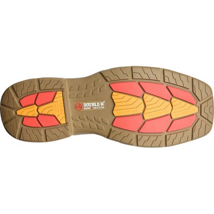 Double H Men's Alridge 11" Square Toe Western Work Boot- Brown- DH5369  - Overlook Boots