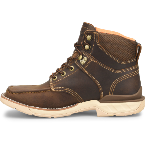 Double H Men's Brunel 6" Moc Toe Western Work Boot - Brown - DH5372  - Overlook Boots