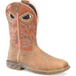 Double H Men's Phantom Rider 11" WD SQ Composite Toe Roper Work Boot -Brown- DH5377 7.5 / Wide / Brown - Overlook Boots