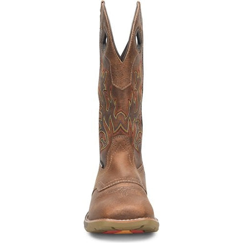 Double H Men's Phantom Rider 13" Waterproof Wide Square Toe Roper Work Boot -Brown- DH5378 - Overlook Boots