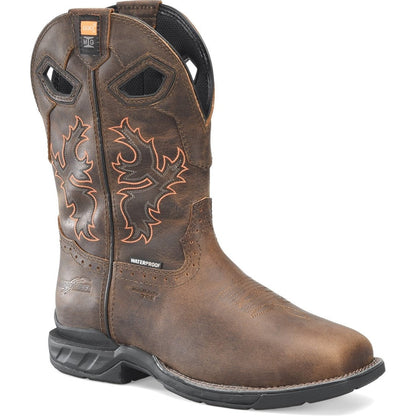 Double H Men's Phantom Rider 11" Waterproof Composite Toe Metguard Work Boot -Brown- DH5379 7.5 / Medium / Brown - Overlook Boots