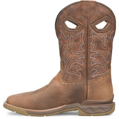 Double H Men's Portal 11" Wide Soft Toe Roper Work Boot -Brown- DH5382 - Overlook Boots
